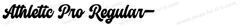 Athletic Pro Regular字体转换